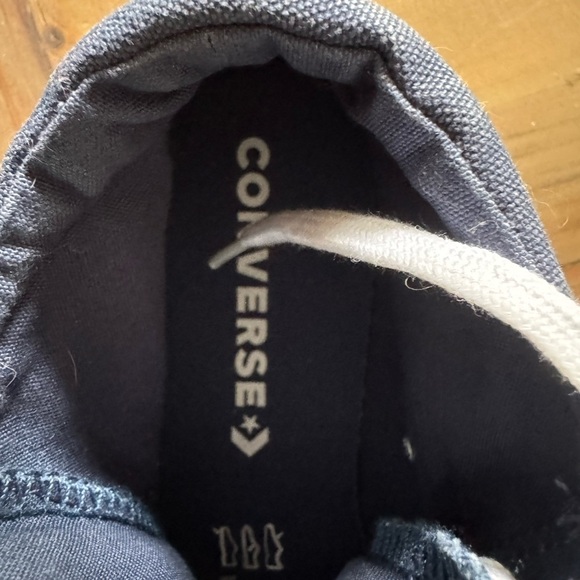 Converse Chuck Taylor All Star Mid-Top 563448F Blue Denim Pink Star Womens Sz 8 - Picture 9 of 9